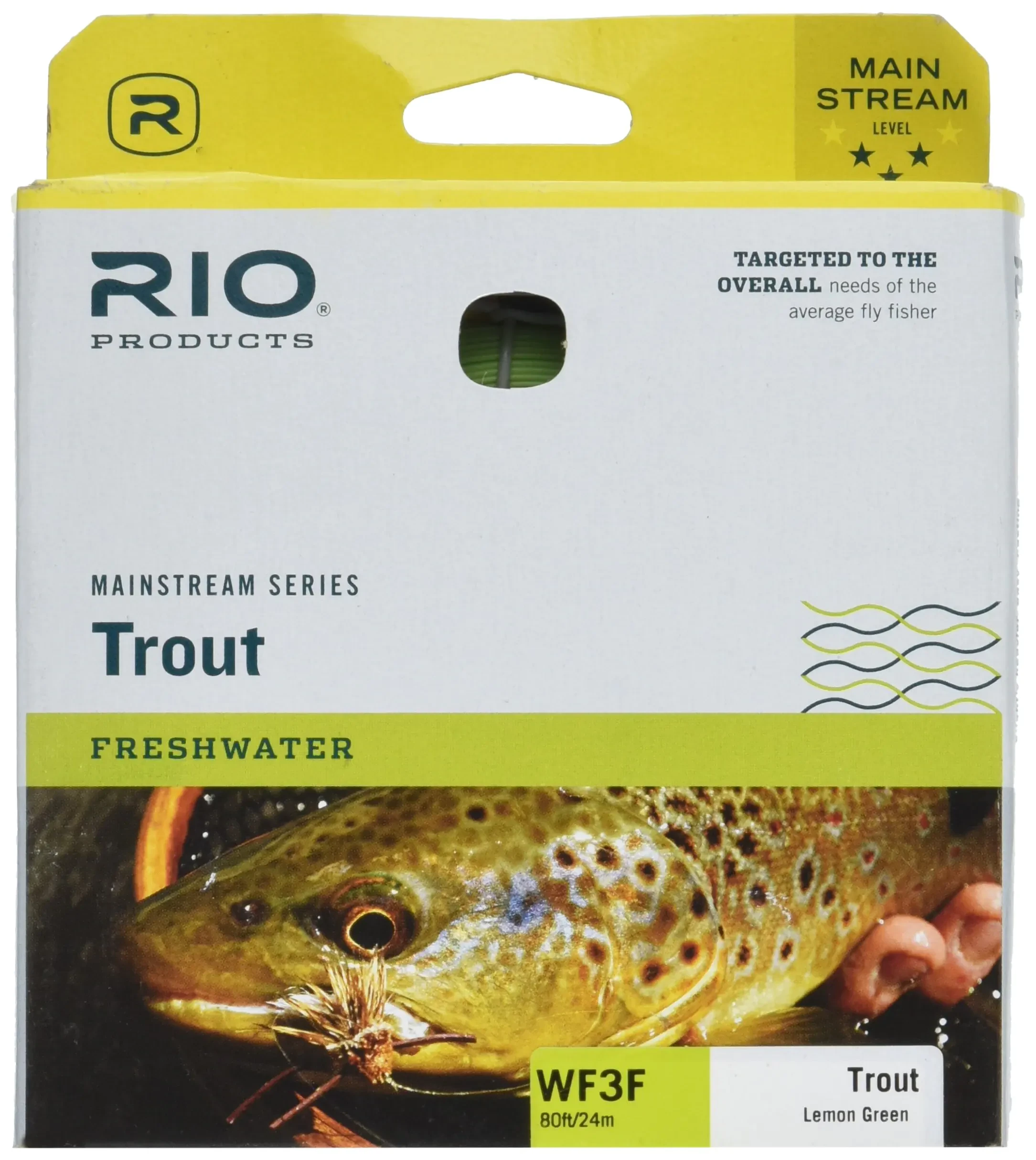 Rio Brands 6-20740 80 ft. Mainstream Floating Fly Line Lemon Green