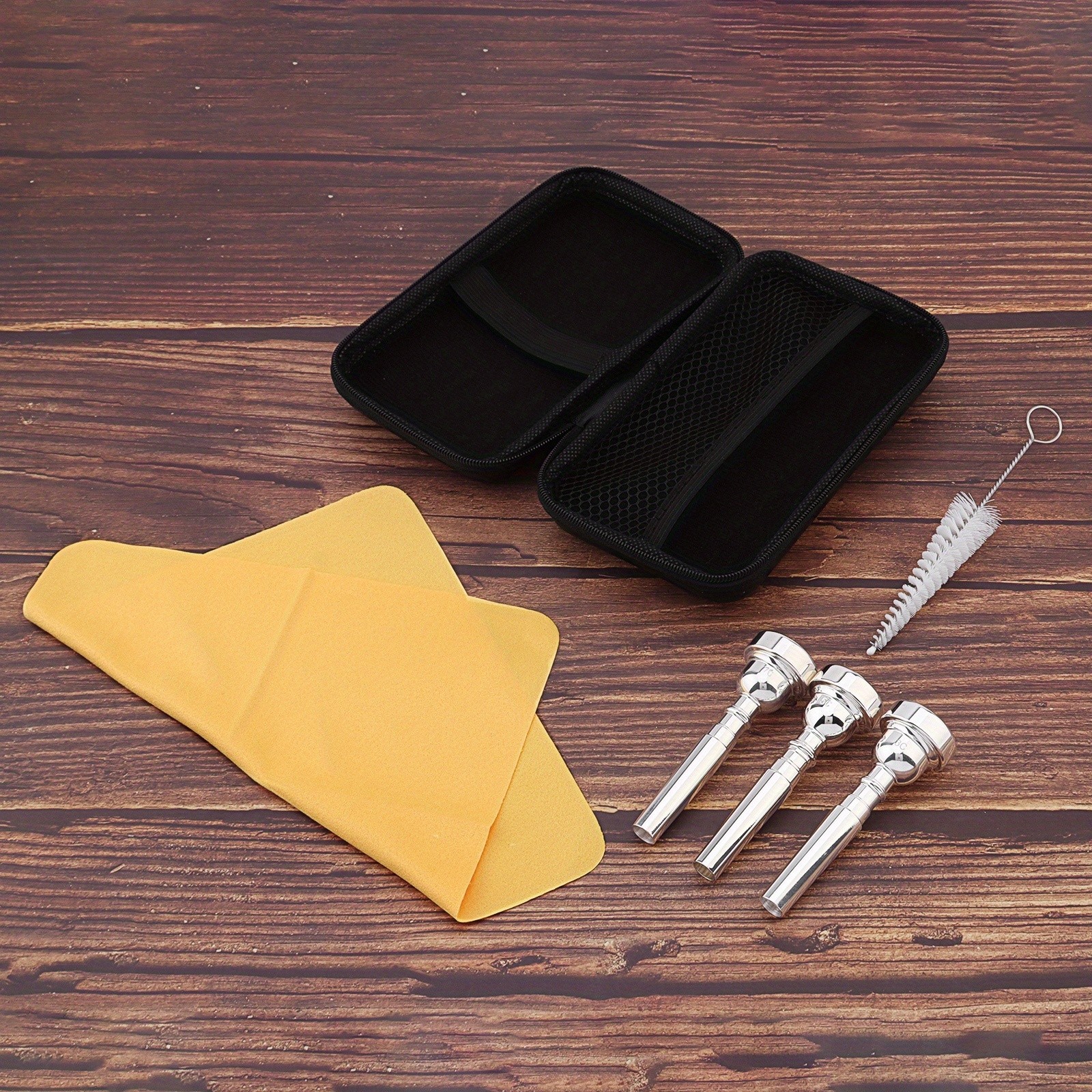 Set of 3 Silver-Plated Brass Trumpet Mouthpieces (Models 7C/5C/3C)