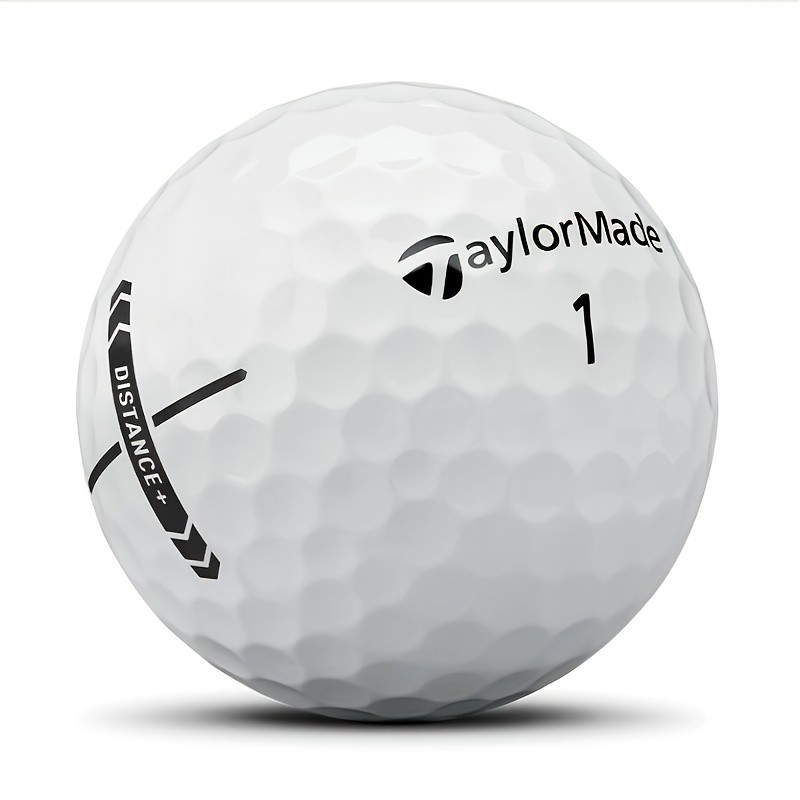 12-Pack of TAYLORMADE Distance+ Golf Balls – Maximum Distance and Optimal Performance for Golfers