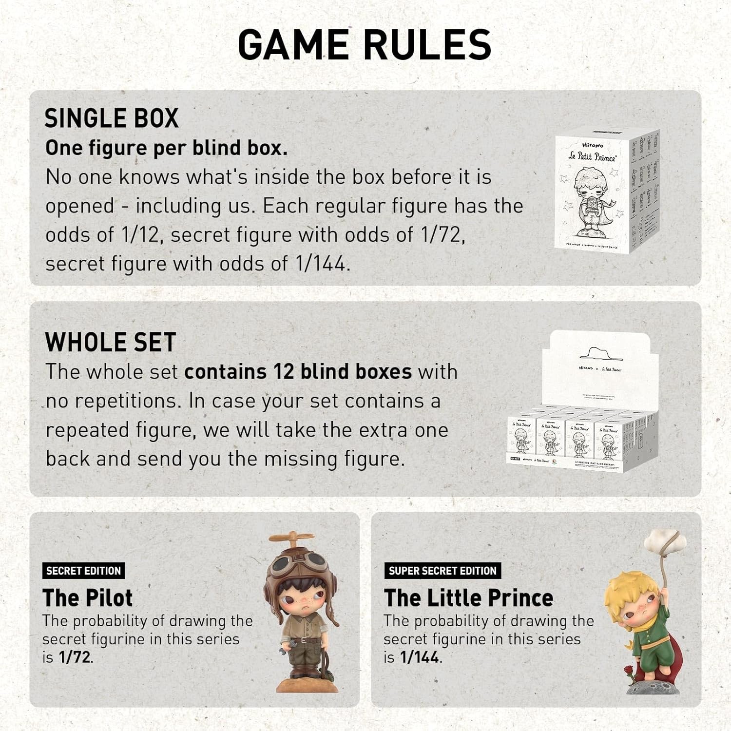 POP MART Hirono*Le Petit Prince Series Figures