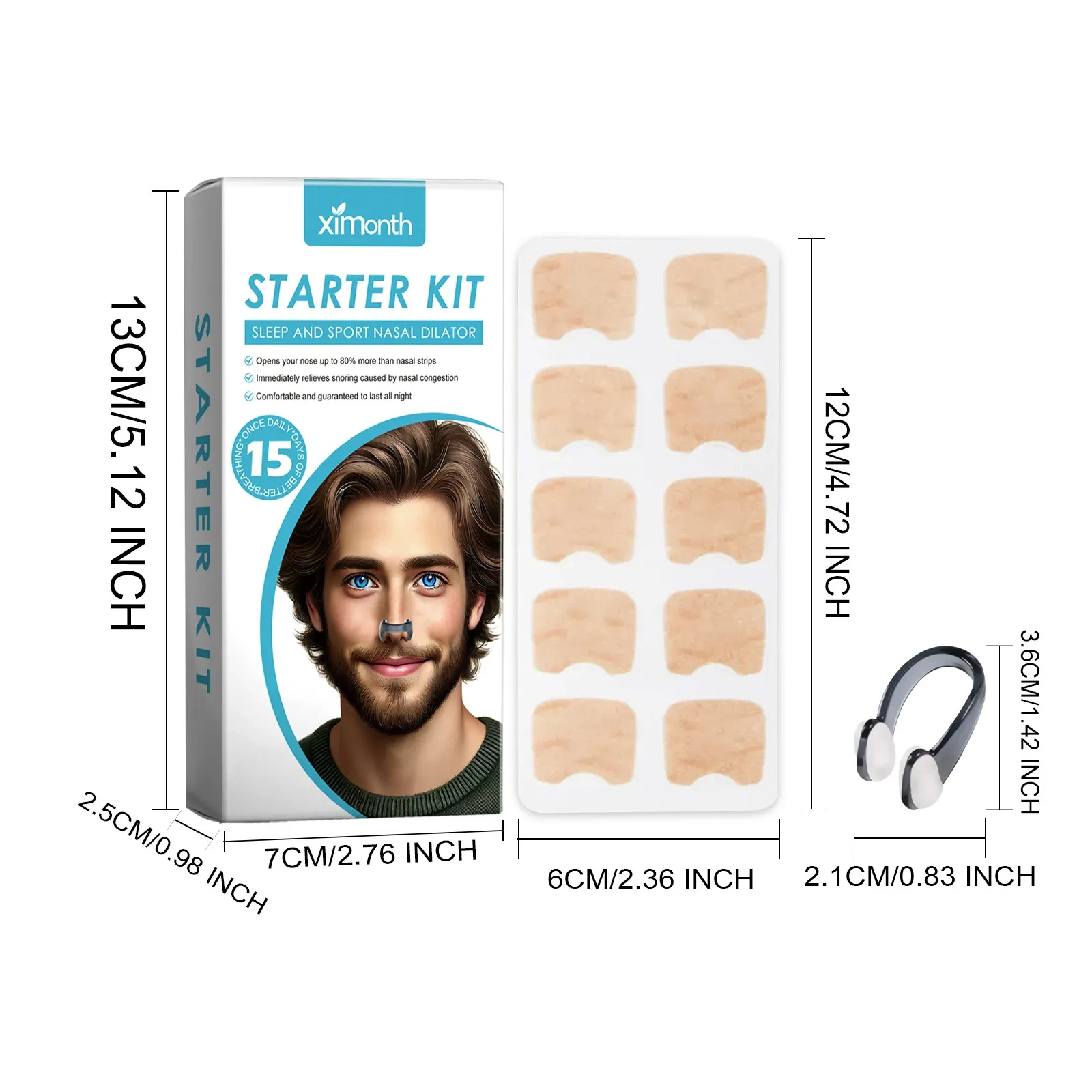 Anti Snoring Breathing Nasal Strip Kit