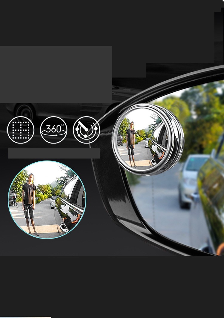 Suction Cup Car Convex Blind Spot Mirror