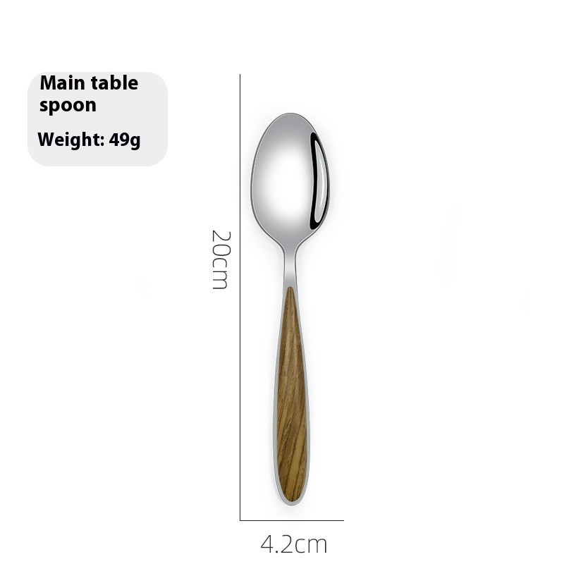Stainless Steel Western Tableware Steak Knife, Fork And Spoon Suit