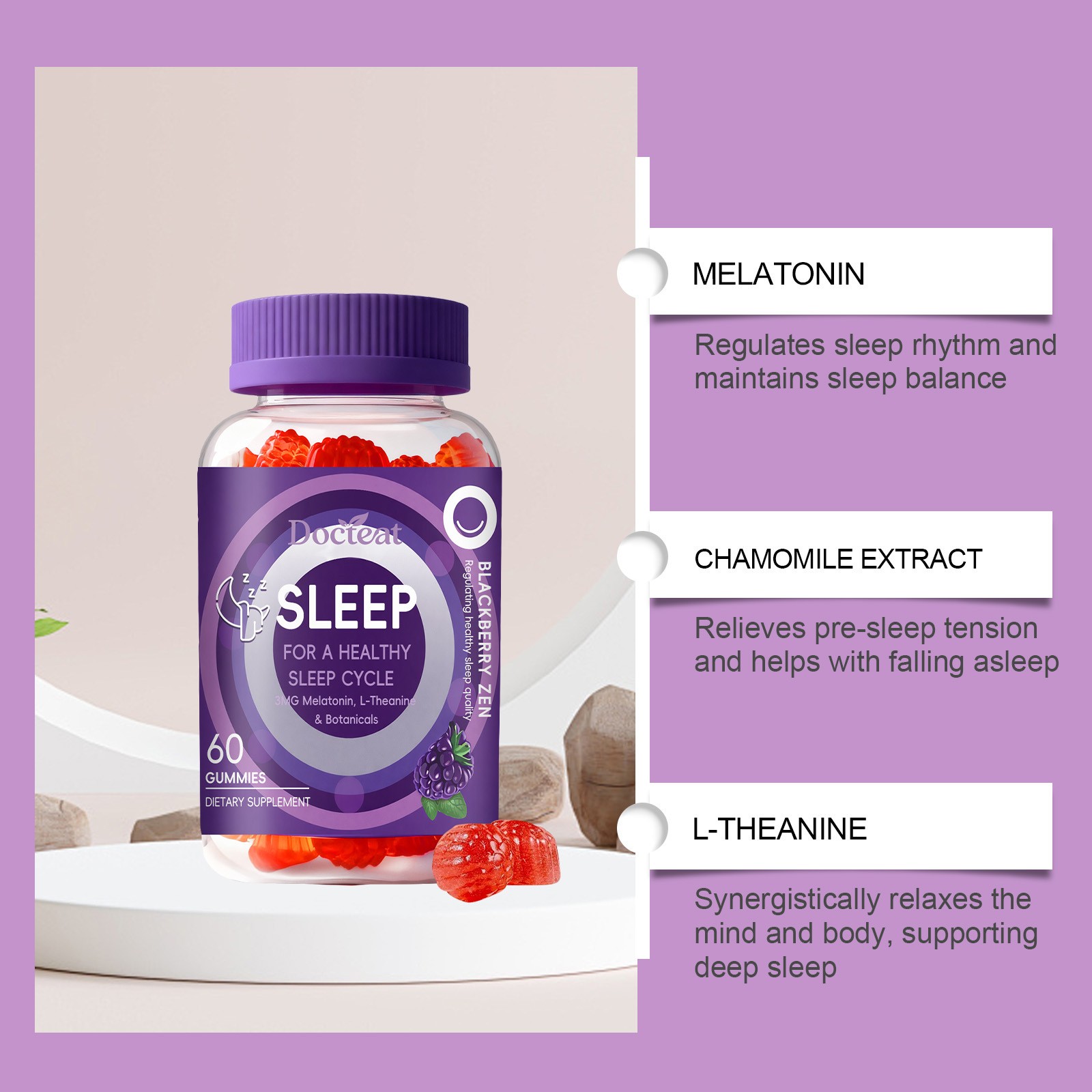 Docteat Sleep Gummies – Support a Healthy Sleep Cycle