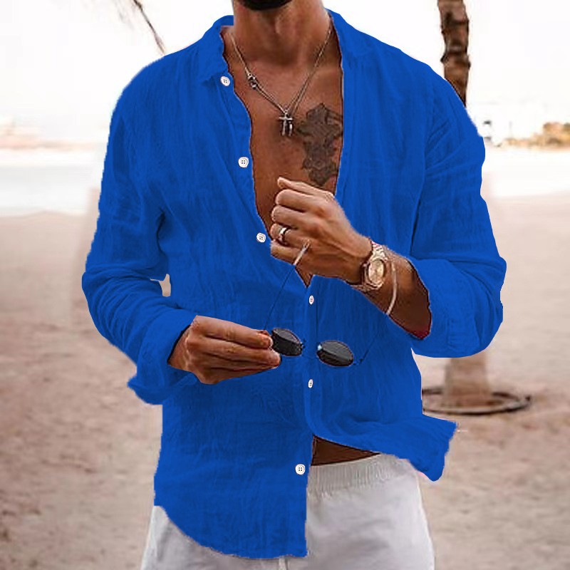 Men’s Linen Long Sleeve Shirt