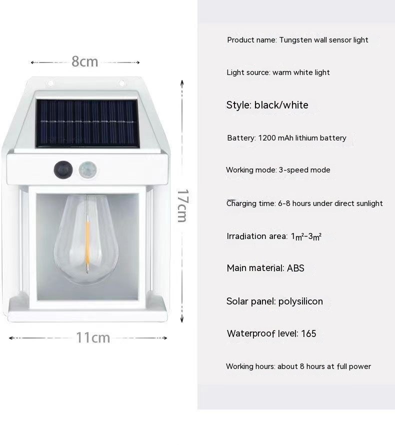 Outdoor Solar Wall Lamp