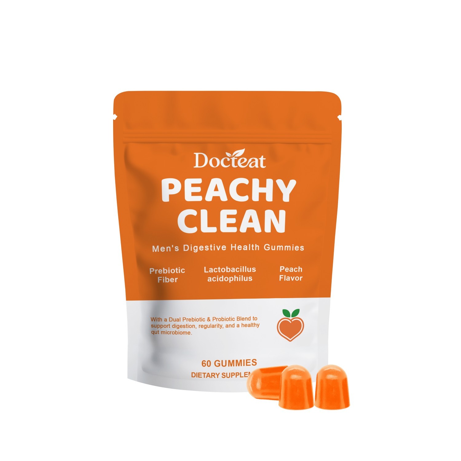 Peachy Clean Men’s Digestive Health Gummies