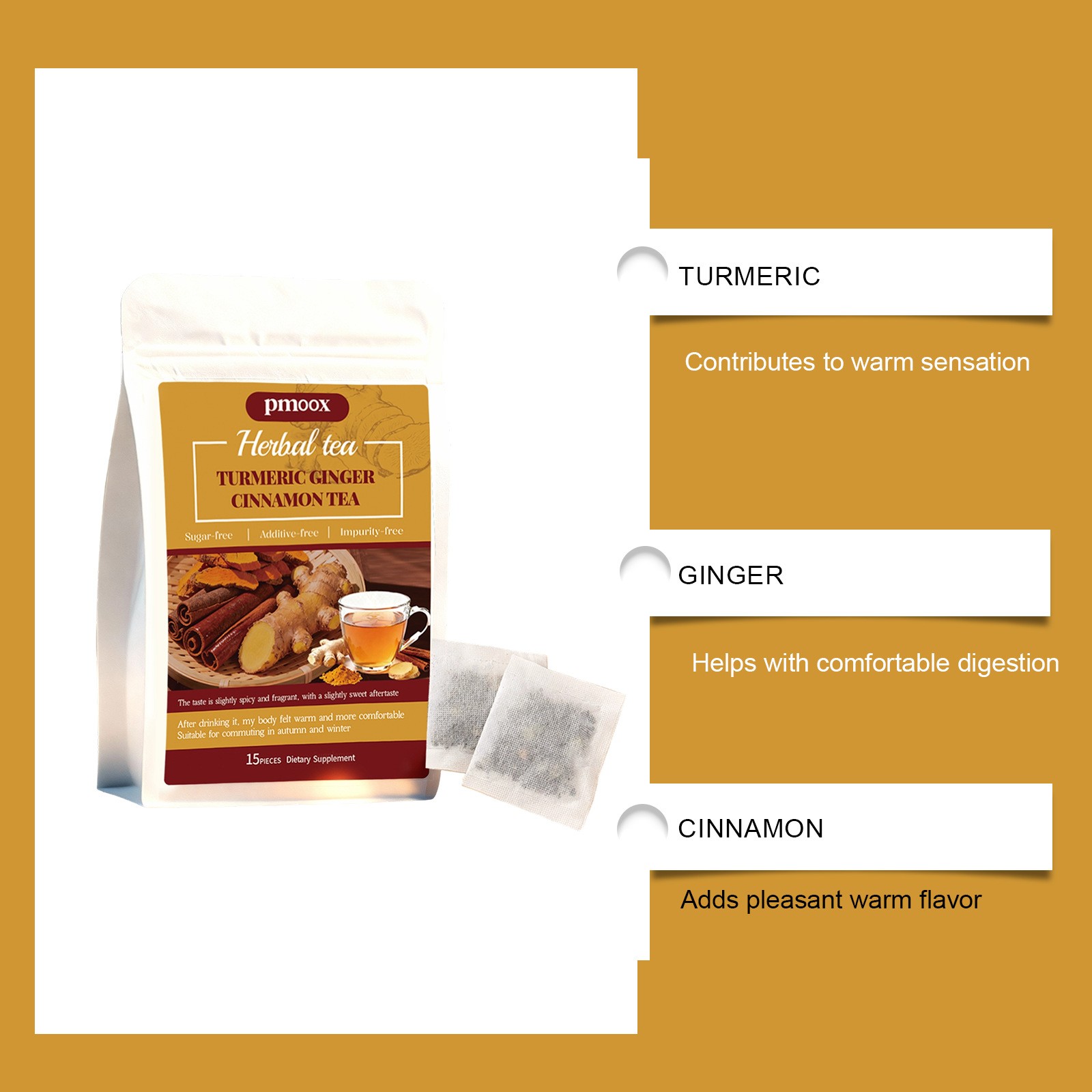 Turmeric Ginger Cinnamon Tea – Natural Wellness in Every Sip