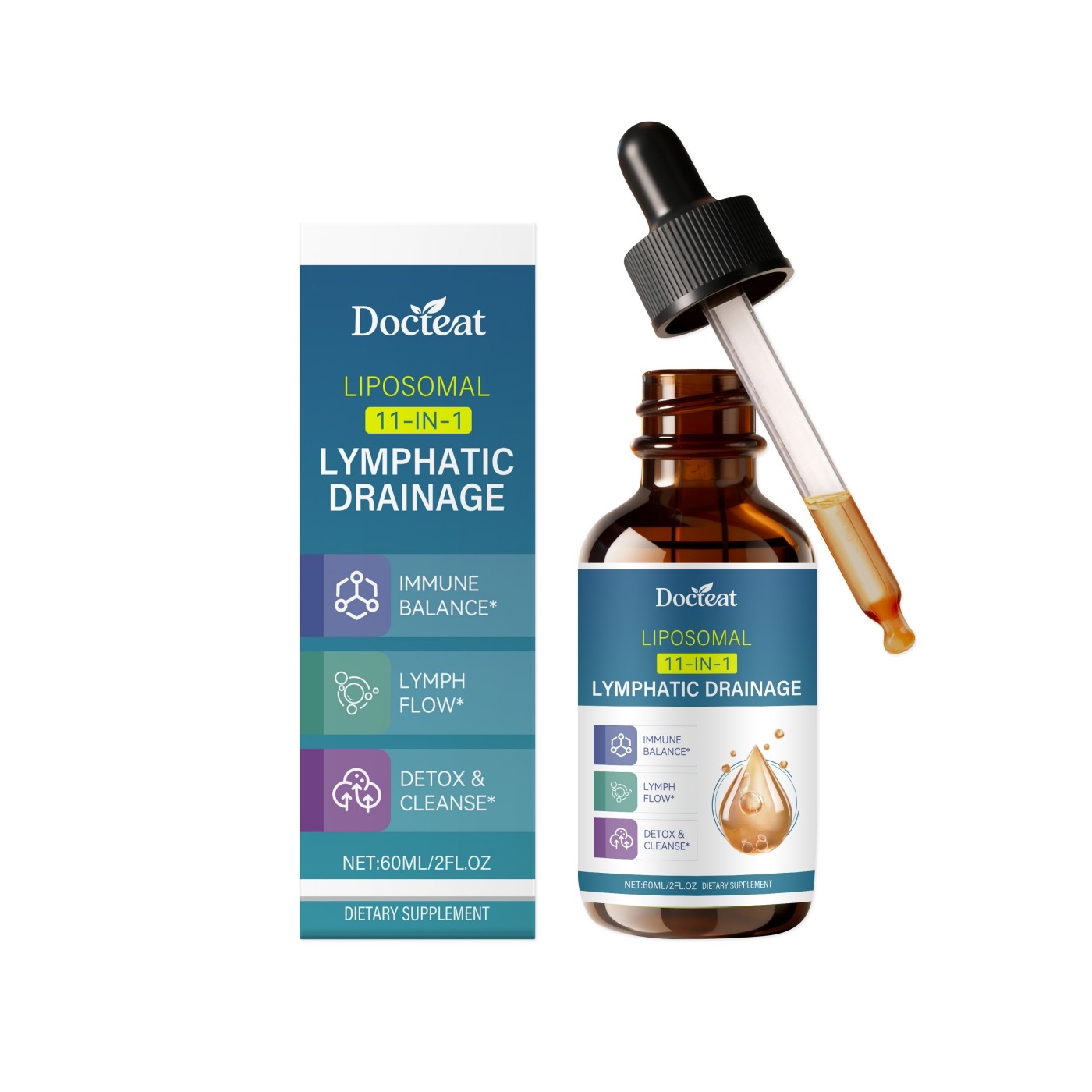 Liposomal 11‑in‑1 Lymphatic Drainage – Immune Support, Detox & Lymph Flow