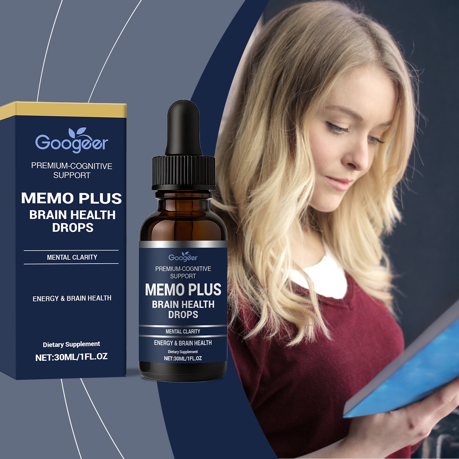 Memo Plus Brain Health Drops – Premium Cognitive Support