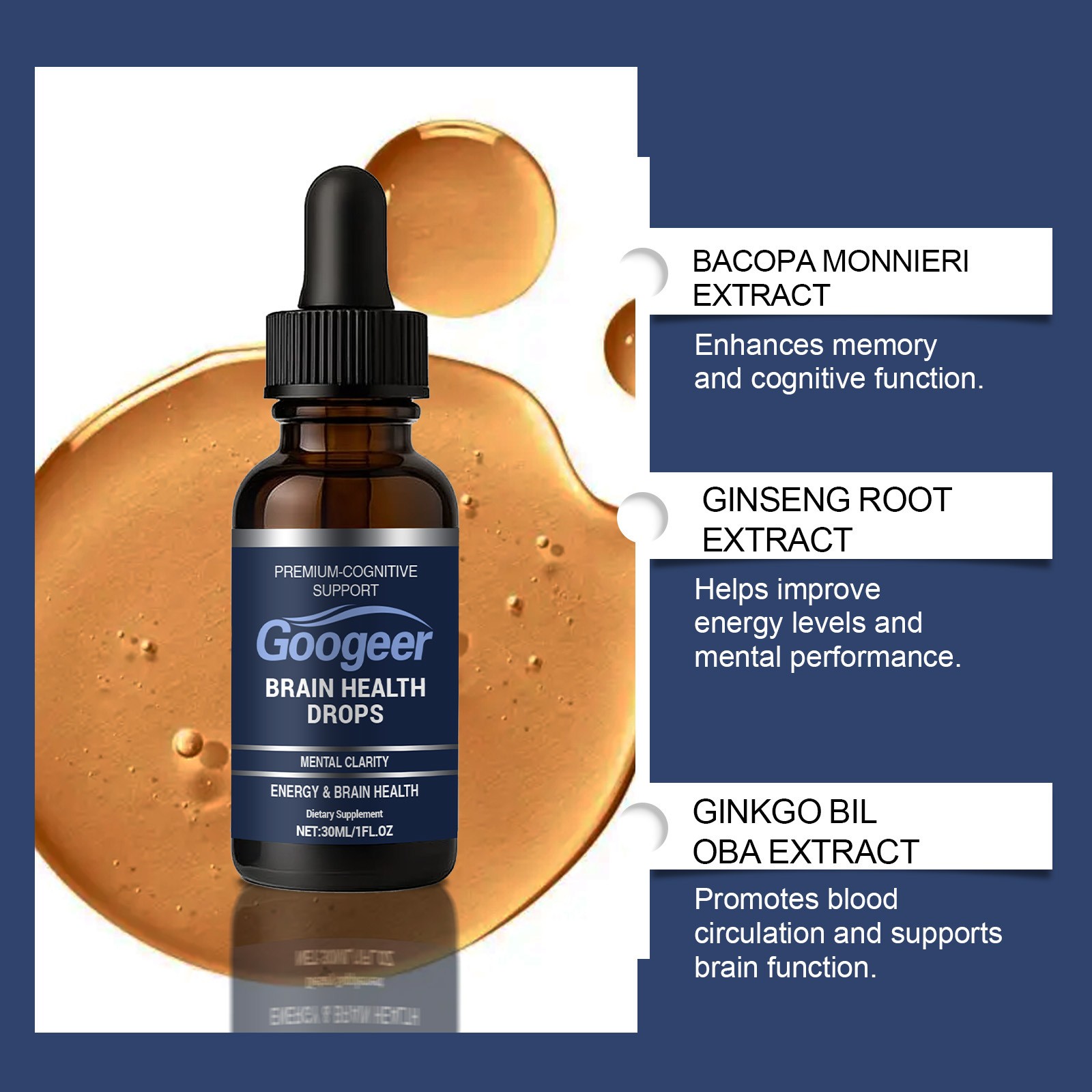 Memo Plus Brain Health Drops – Premium Cognitive Support