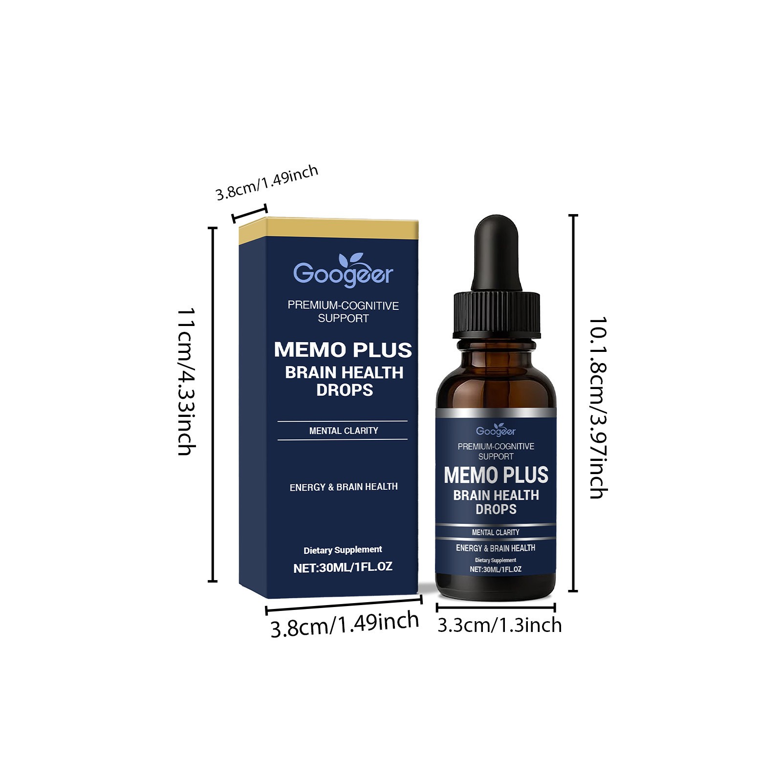 Memo Plus Brain Health Drops – Premium Cognitive Support