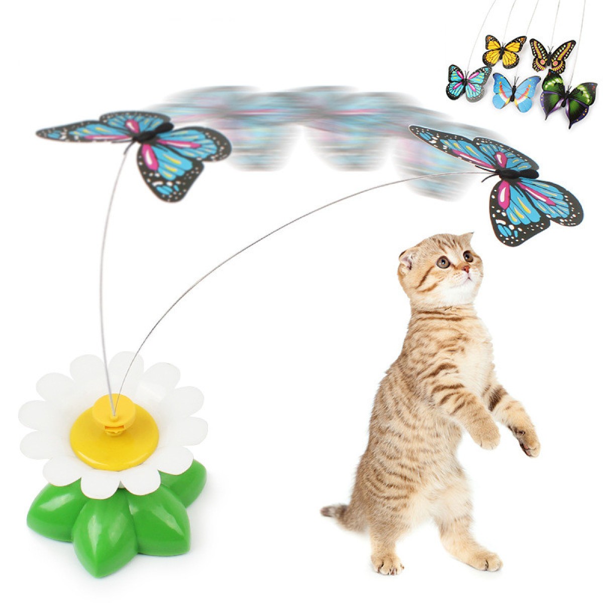 Electric Rotating Bird Teasing Cat Toy