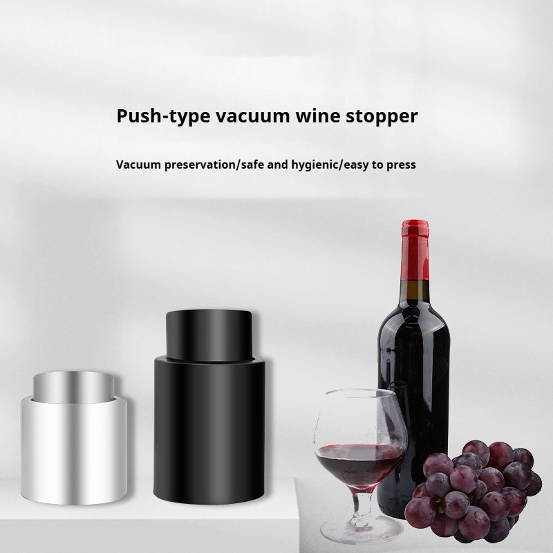 Stainless Steel Press Type Wine Stopper