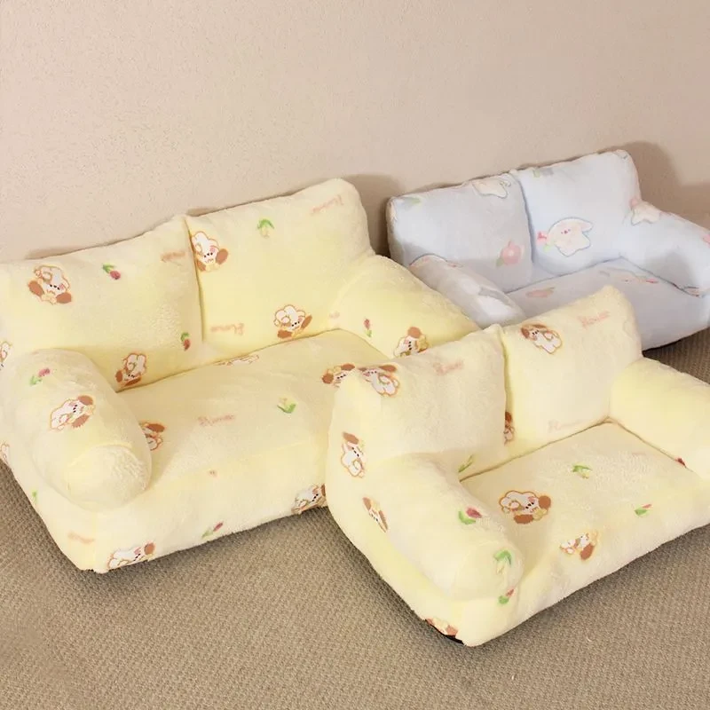 Pet Washable Plush Sofa Bed