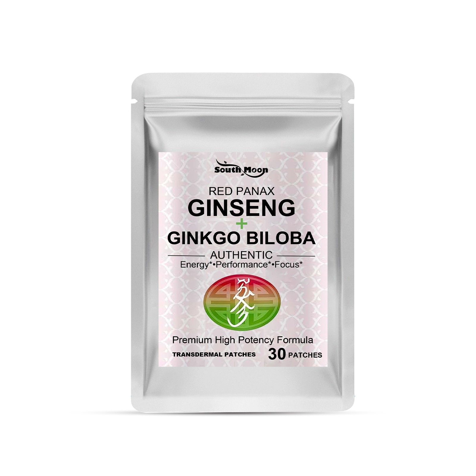 Red Panax Ginseng + Ginkgo Biloba Transdermal Patches