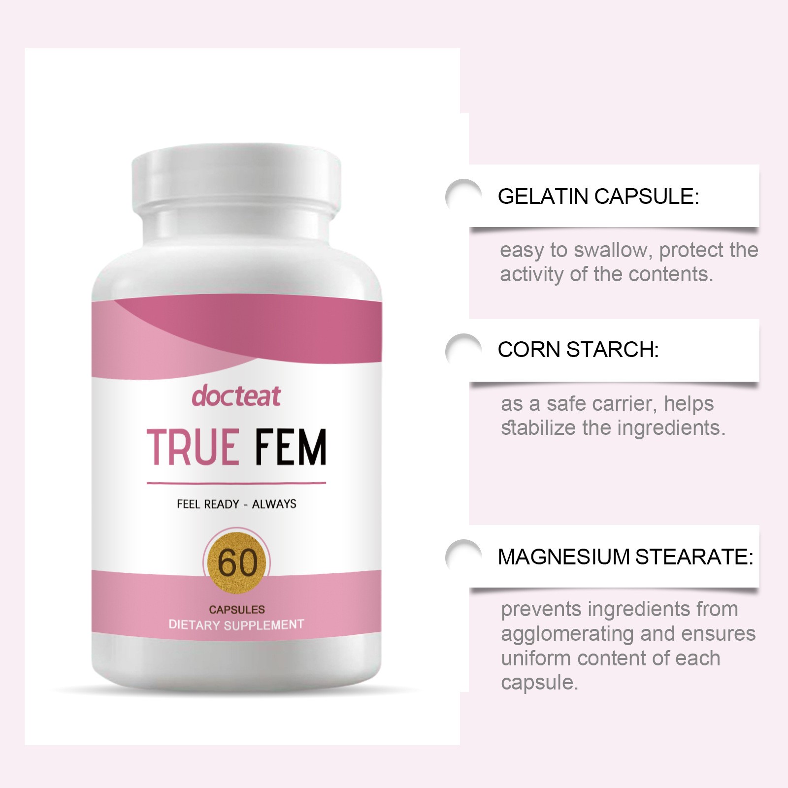 True Fem Capsules – Daily Support for Women’s Health, Vitality, and Wellbeing