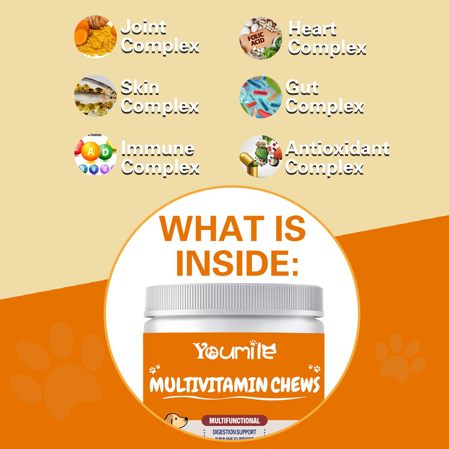 YourMite Multivitamin Chews – Healthy, Delicious Soft Chews for Dogs