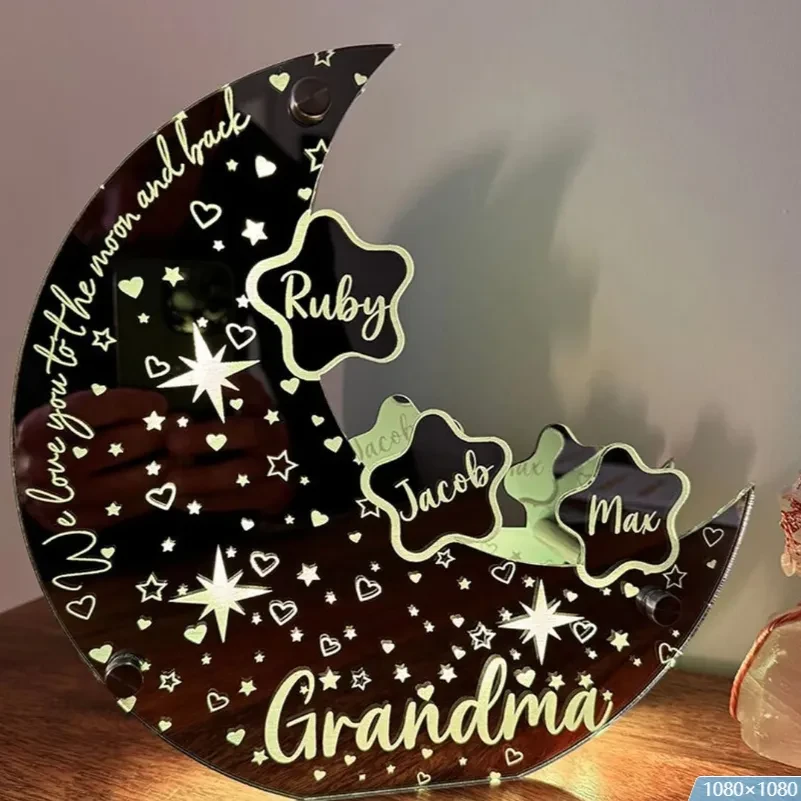Personalized Bedroom Moon Lamp