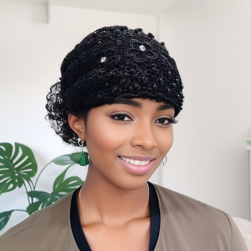 Flowers Baotou Flower Embroidery Hat