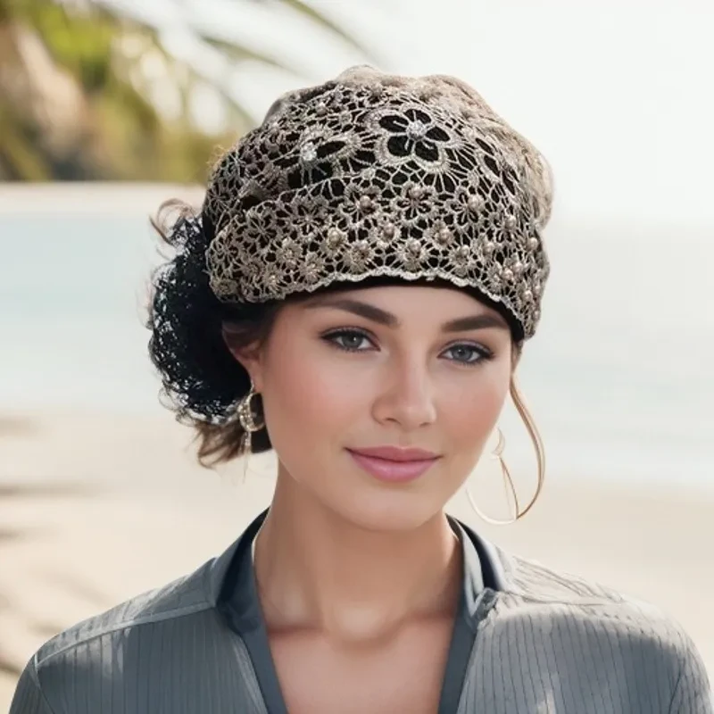 Flowers Baotou Flower Embroidery Hat