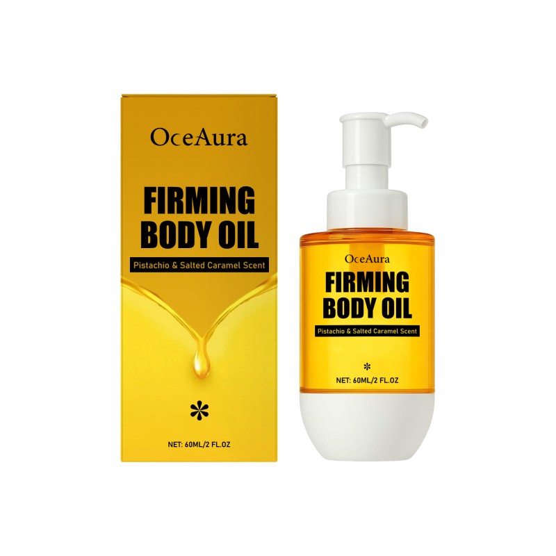 OceAura Firming Body Oil: Pistachio & Salted Caramel Scent