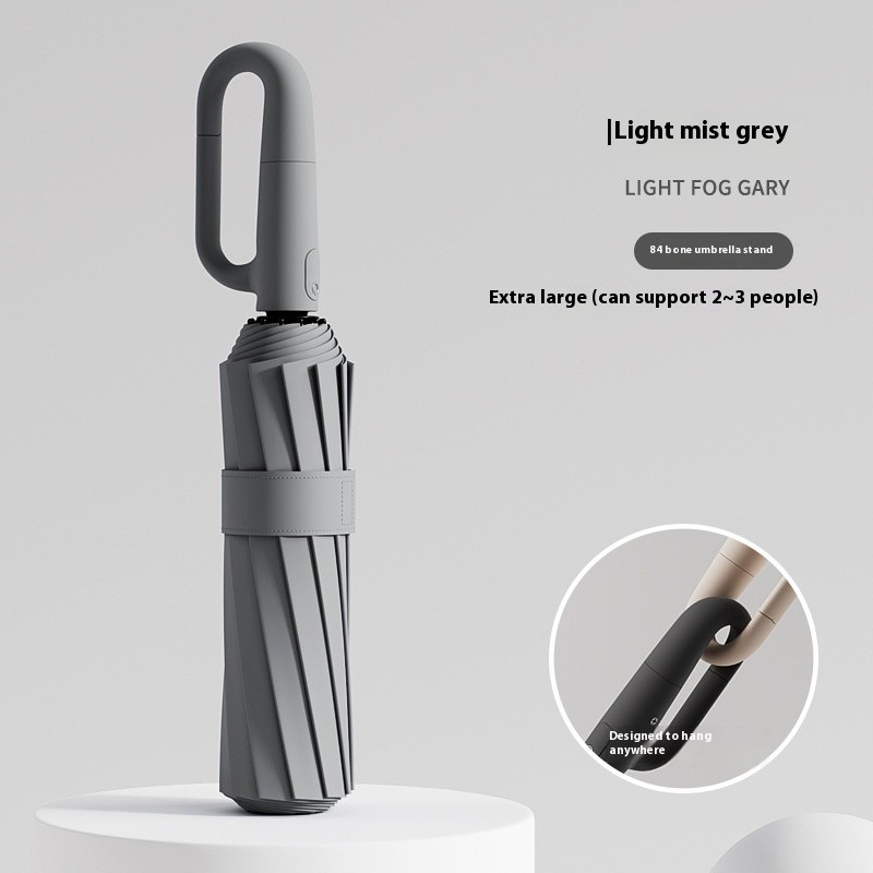 Sturdy Windproof Reflective Safety Ring Buckle Umbrella