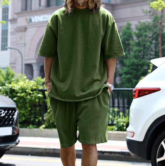 Solid Color Sport Loose Set