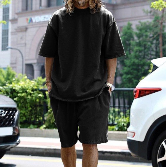 Solid Color Sport Loose Set