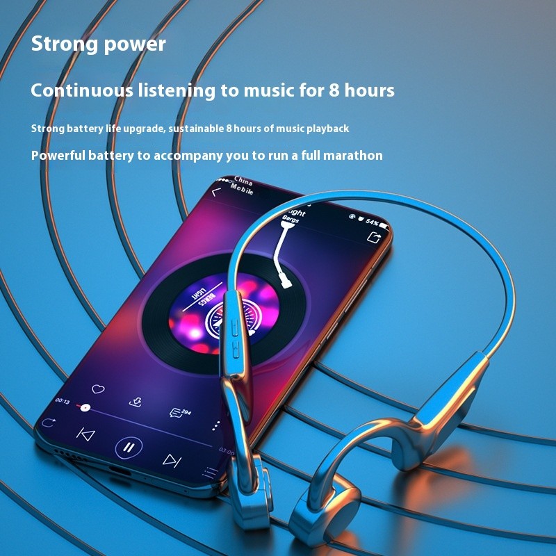 Bone-Conduction Headset Bluetooth Earphones