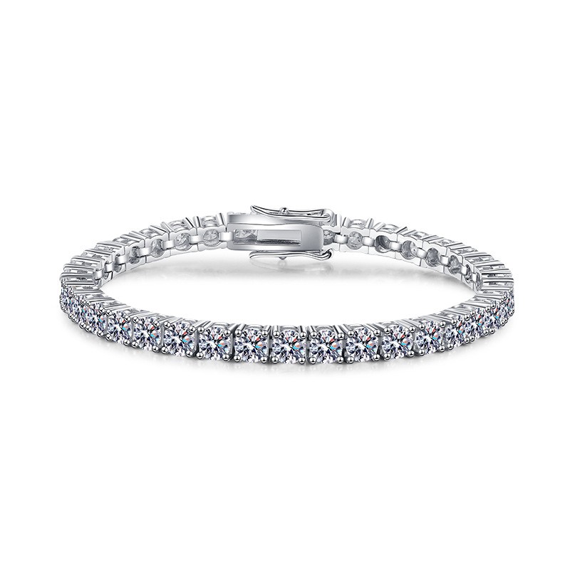 Sterling Silver Moissanite Bracelet