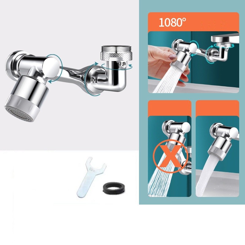 Universal 180° Rotatable Extension Faucet