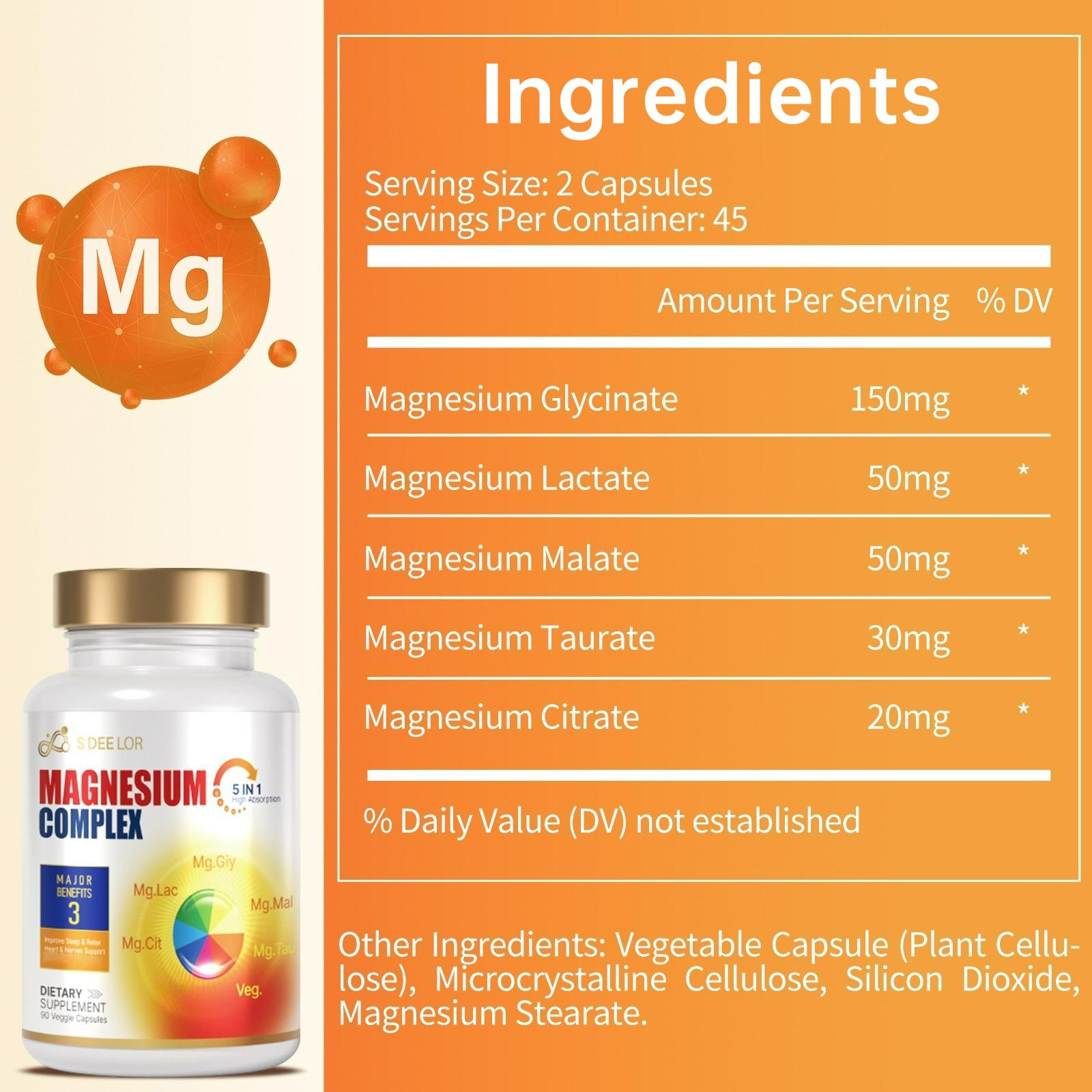 Magnesium Complex 5-in-1 – Comprehensive Mineral Support for Daily Balance