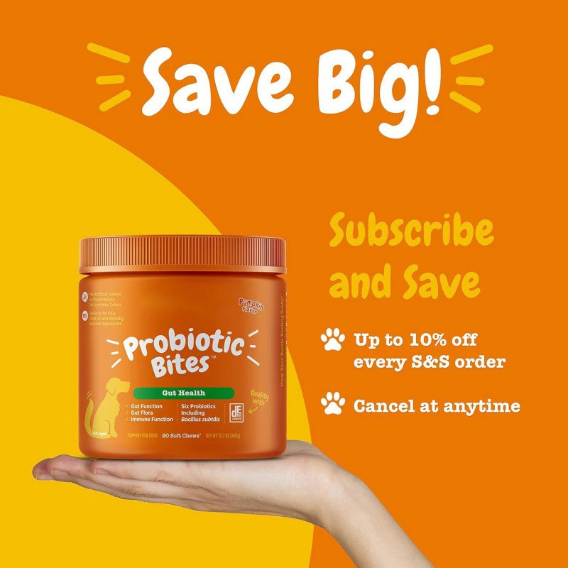 Probiotic Bites for Dogs – Daily Digestive & Gut Health Support