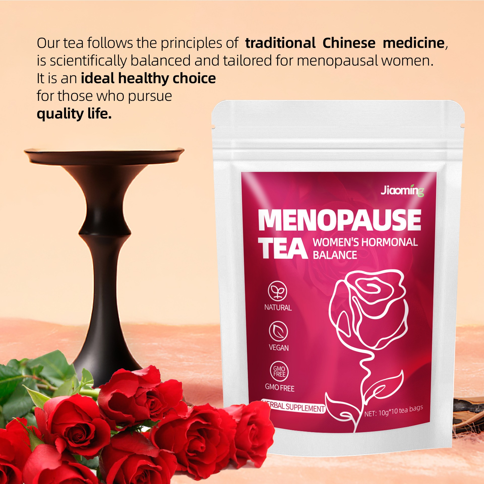 Menopause Tea – Gentle Herbal Support for Women’s Hormonal Balance