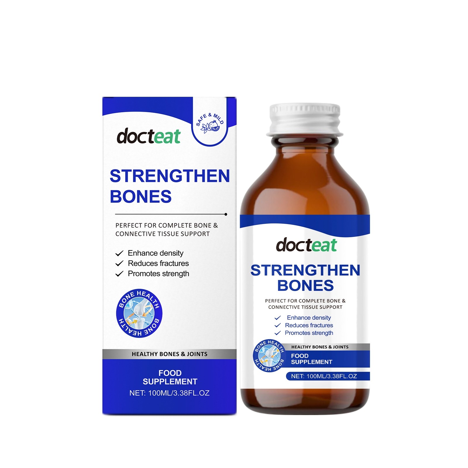 Strengthen Bones Liquid Supplement – Daily Support for Bone Density & Strength