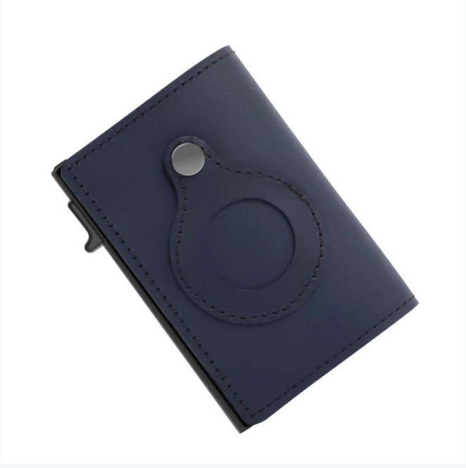 Leather Airtag Slim Wallet