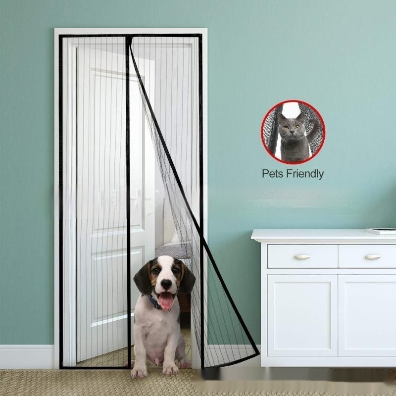 Anti Mosquito Magnetic Self Closing Mesh Screen Door