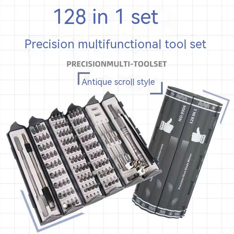 Multi-Functional 128 in 1 Magnetic Precision Screwdriver Set