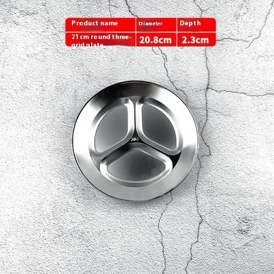 Stainless Steel Round Snack Plate