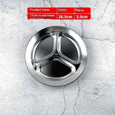 Stainless Steel Round Snack Plate