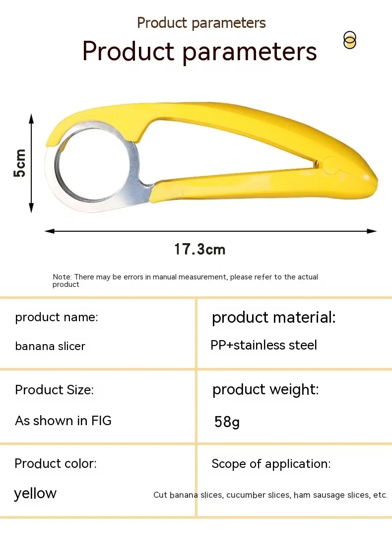 Stainless Steel Banana Slicer