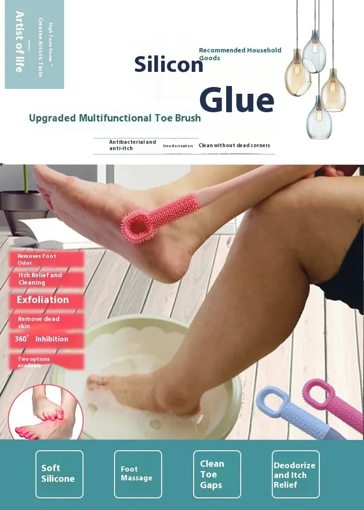 Easy-Reach Deep Cleaning Foot Brush