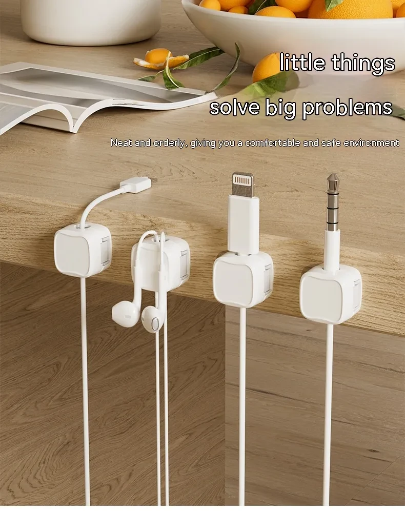 🔥Magnetic Cord Organizer, Easy Secure Adhesive Cable Management