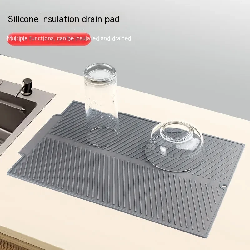 Sloped Silicone Draining Mat – Heat-Proof & Non-Slip