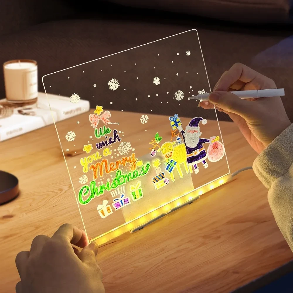 🎁Creative Rewritable Acrylic LED Message Board 🎨