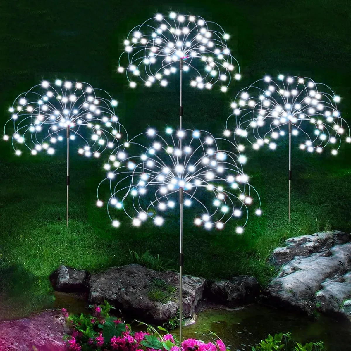 🎁Waterproof Solar Garden Fireworks Lamp