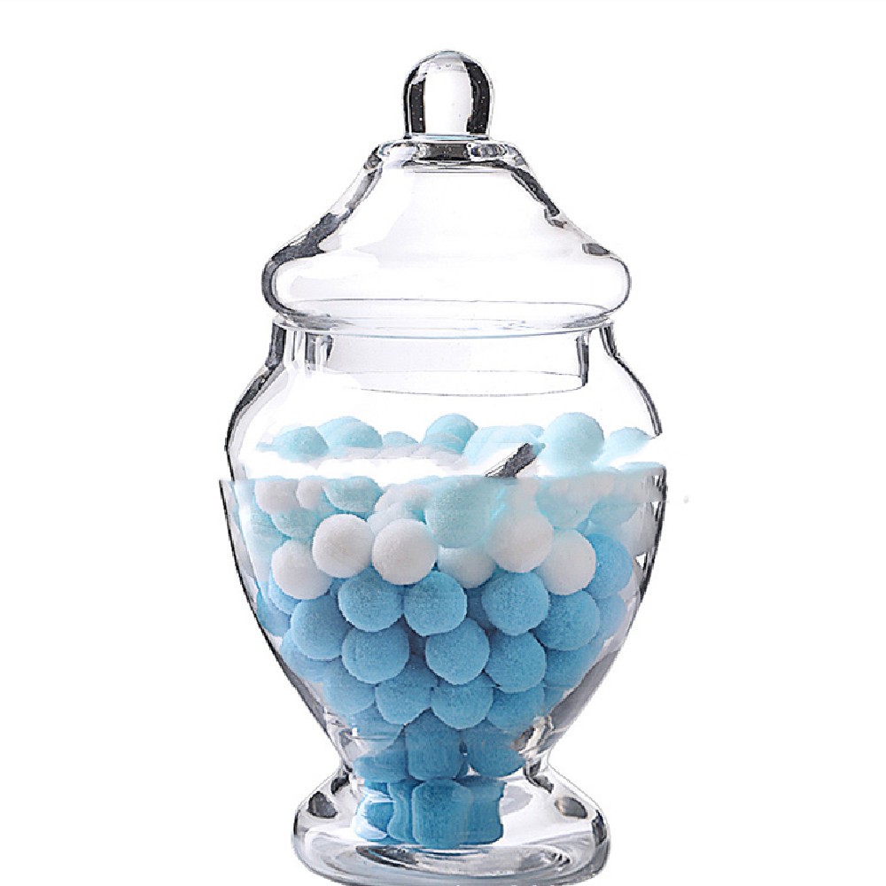 Transparent Glass Sugar Can