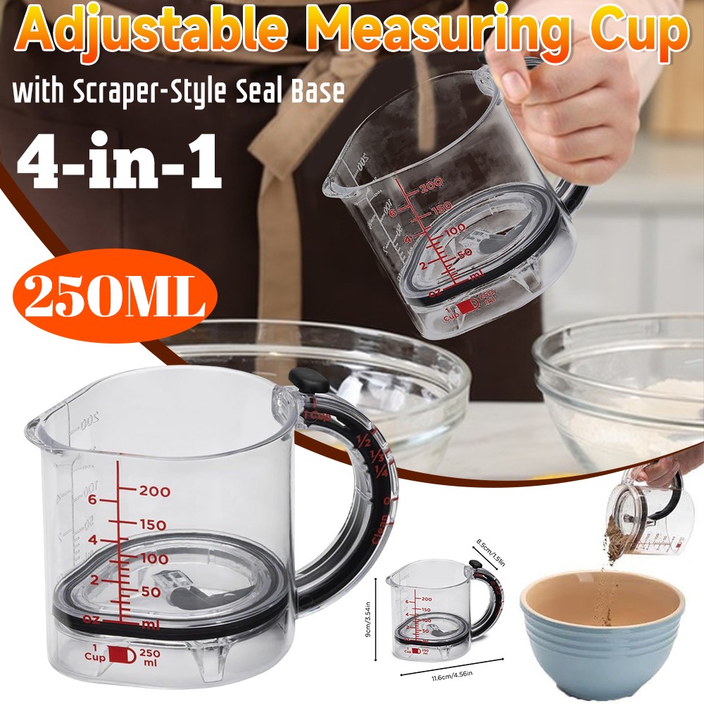 ✨4-in-1 Adjustable Measuring Cup