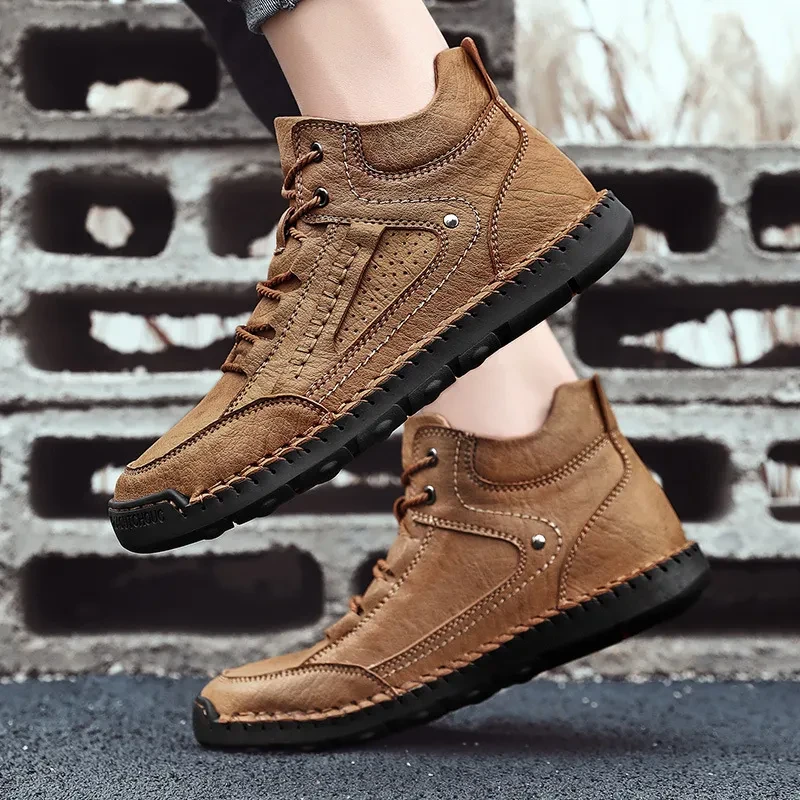 Men's Comfortable Handmade Leather Boots